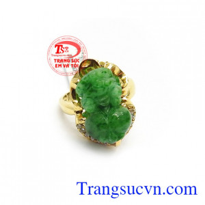 Nhẫn nữ Tỳ hưu Phỉ thúy thời trang và hộ mệnh