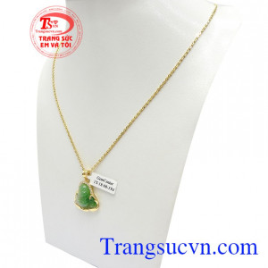 Bộ Dây Nữ Phỉ Thúy An Nhiên phật Di Lặc Phỉ Thúy An Nhiên là biểu tượng cho sự vui vẻ, may mắn và hạnh phúc của con người, được nhiều người lựa chọn như lá bùa hộ mệnh cho bản thân