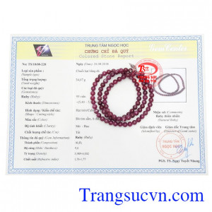 Chuỗi tay có giấy kiểm định đá quý