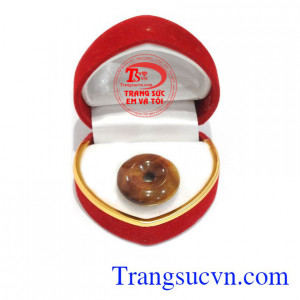 Đồng xu đá mắt hổ thiên nhiên