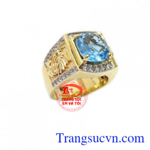 Nhẫn nam topaz cao cấp mang đến cho phái mạnh vẻ đẹp sang trọng, lịch lãm