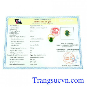 Sản phẩm có giấy kiểm định đá quý