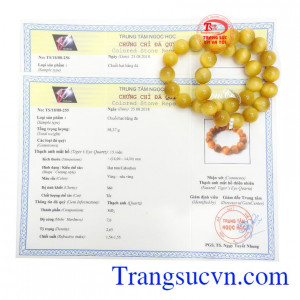 Chuỗi tay thạch anh mắt hổ thiên nhiên phong thủy