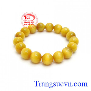 Chuỗi Thạch Anh Mắt Hổ 12 Ly màu sắc độc đáo, chất lượng cao cấp, chuỗi tay thiên nhiên đẹp