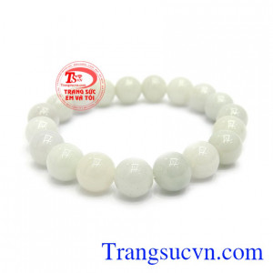 Chuỗi tay cẩm thạch trắng đẹp mang đến cho người đeo sự sang trọng và họp phong thủy.