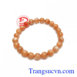 Chuỗi đá mặt trời 8 ly thiên nhiên thuận tiện trong sử dụng làm trang sức hằng ngày.