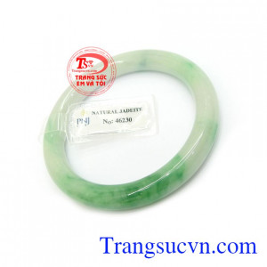 Vòng Tay Ngọc Cẩm Thạch Đại Cát ngọc thiên nhiên vân ngọc đẹp, chất lượng đảm bảo