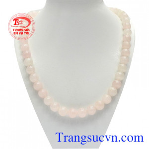 Chuỗi cổ thạch anh hồng đẹp