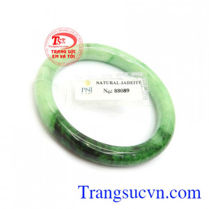 Vòng Cẩm Thạch Thiên Nhiên May Mắn vân ngọc đẹp, chất lượng đảm bảo