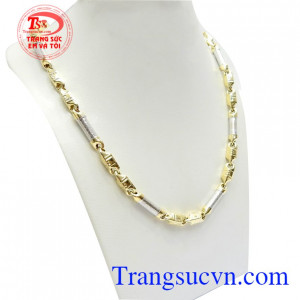 Dây Chuyền Ý 10k Sang Trọng là sản phẩm được chế tác theo công nghệ mới của Ý, kiểu dáng tinh tế, sang trọng và thời trang, phù hợp nhiều phong cách thời trang khác nhau