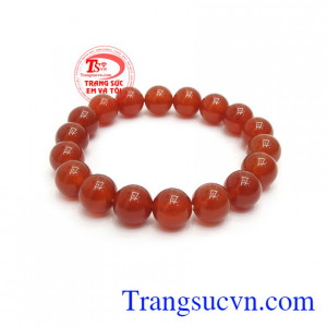 Chuỗi mã não đỏ màu sắc đẹp, chất lượng đảm bảo