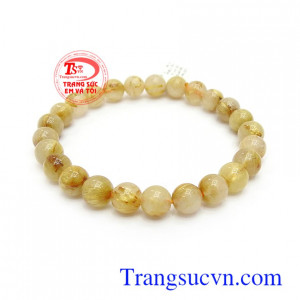 Chuỗi tay thạch anh tóc thiên nhiên cao cấp