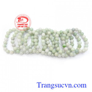 Chuỗi tay cẩm thạch thiên nhiên may mắn