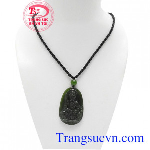Mặt dây nephrite phật bản mệnh tuổi mão