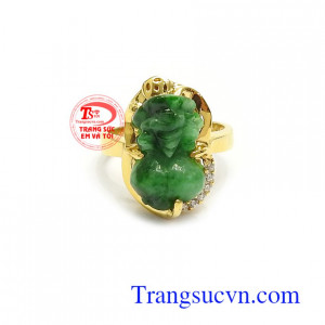 Tỳ hưu chế tác từ ngọc cẩm thạch mang đến sự bình an, may mắn