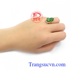 Nhẫn Nữ Tỳ Hưu Ngọc Tài Lộc