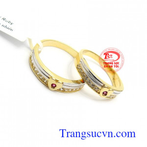 Nhẫn Cưới Ruby Uyên Ương Hạnh Phúc là sự kết nối giữ hai người nam, nữ yêu nhau và mong muốn sống trọn đời bên nhau