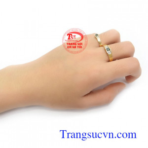 Nhẫn Cưới Sapphire Tình Yêu Viên Mãn