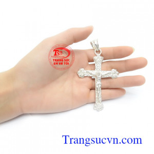 Mặt Dây Thánh Giá Bạc Tinh Xảo