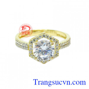 Nhẫn nữ tinh tế Hàn Quốc mang đến thiết kế đẹp mắt, thời trang và vô cùng lấp lánh.