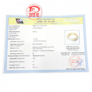 Giấy kiểm định từ trung tâm ngọc học