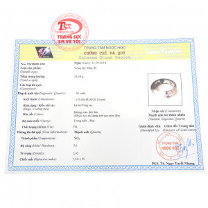 Giấy kiểm định từ trung tâm ngọc học