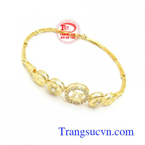 Lắc Tay Nữ Vàng Tây Phong Cách