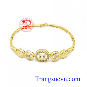 Lắc Tay Nữ Vàng Tây Phong Cách 10k bền đẹp, chất lượng, kiểu dáng thời trang