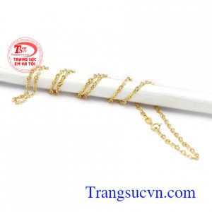 Dây chuyền vàng Ý 18k nhập khẩu nguyên chiếc