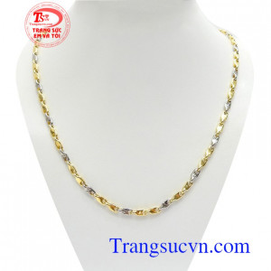Dây Chuyền Italy 18k Mạnh Mẽ nhập khẩu nguyên chiếc bền đẹp, chất lượng, dây chuyền vàng Ý cao cấp