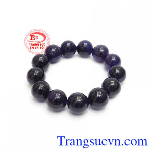 chuỗi tay thạch anh tím 17 ly