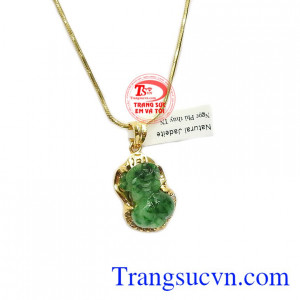 Sản phẩm trẻ trung, năng động và hợp mệnh. Bộ trang sức tỳ hưu cẩm thạch xanh ngọc