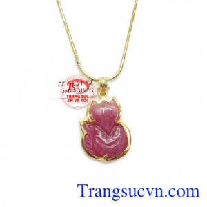 Sản phẩm đẹp mắt, sang trọng và quyến rũ. Bộ trang sức hồ ly ruby đẹp