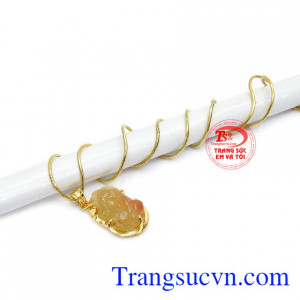 Sản phẩm bảo hành uy tín, giao hàng toàn quốc. Bộ trang sức tỳ hưu thạch anh tóc thiên nhiên