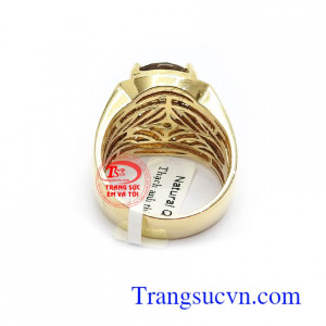Nhẫn nam thạch anh đẳng cấp thời trang