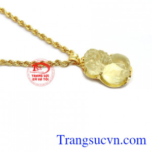 Mặt Tỳ Hưu bọc vàng