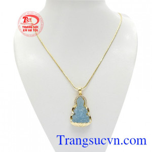 Bộ trang sức aquamarine đẹp