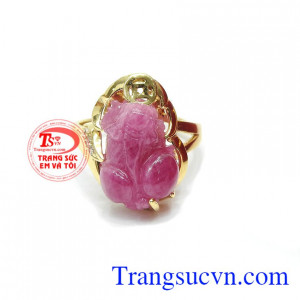Nhẫn ruby tỳ hưu 