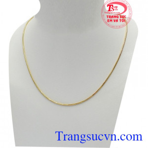 Dây chuyền vàng trẻ em Italy 18k là món quà đầy tháng, sinh nhật ý nghĩa dành tặng bé yêu