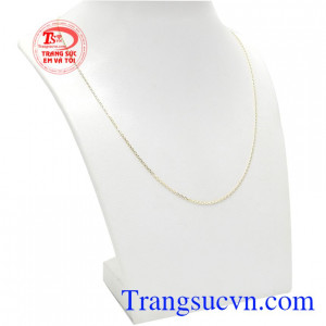 Dây chuyền vàng nhỏ xinh 10k được thiết kế nhỏ gọn, hợp thời trang và rất dễ sử dụng