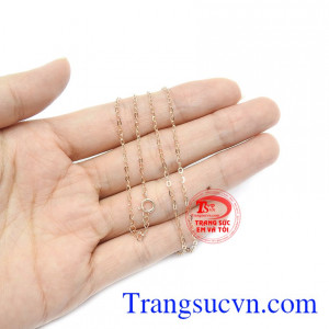 Dây chuyền vàng hồng thích hợp làm quà tặng cho người phụ nữ của bạn.