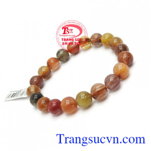 Chuỗi tay thạch anh tóc thịnh vượng mang lại nhiều may mắn