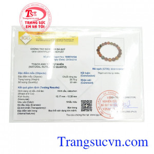 Giấy kiểm định từ trung tâm IGG