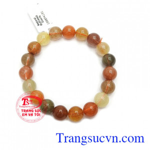 Chuỗi tay thạch anh tóc đại lộc là sản phẩm thạch anh tóc thiên nhiên