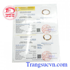 Giấy kiểm định từ trung tâm IGG