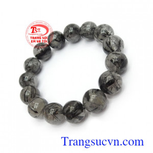 Chuỗi tay thạch anh tóc đen 14 ly