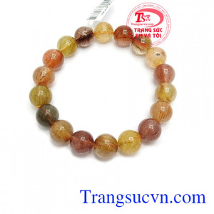 Chuỗi thạch anh tóc công danh, năng lượng của thạch anh tóc giúp đầu óc minh mẫn, giảm căng thẳng, mệt mỏi