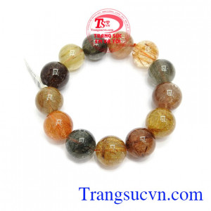 Sản phẩm thạch anh tóc đẹp với các sợi rutin nhiều năng lượng, mang lại nhiều may mắn, tiền tài cho người đeo