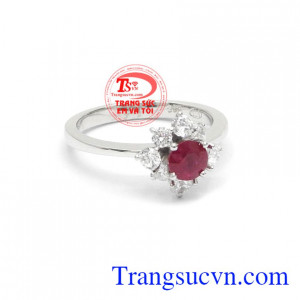 Nhẫn nữ ruby