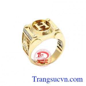 Nhẫn vàng chữ H 18k